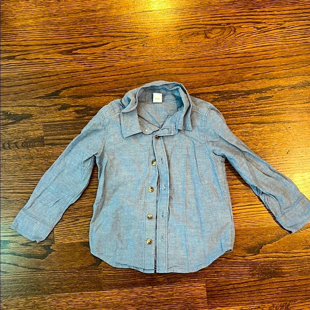 Old Navy Blue Long Sleeve Button Down Shirt
